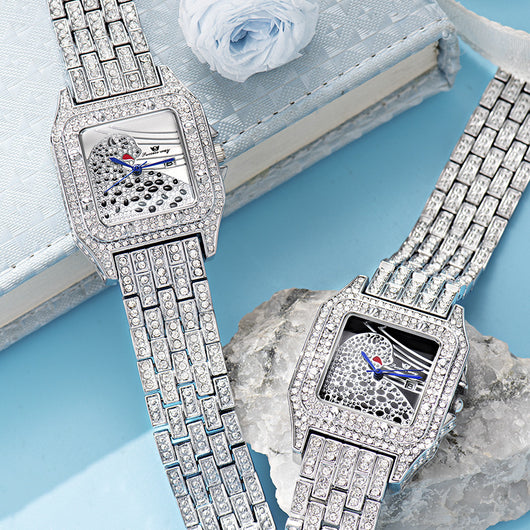 Reloj de Cuarzo para Mujer con Diamantes y Estampado Leopardo - Image 8