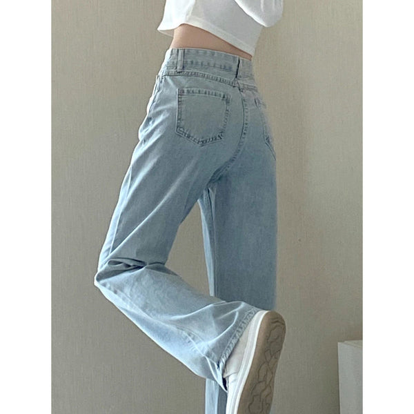 Pantalones Largos de Verano Estilo Retro con Caída Relajada