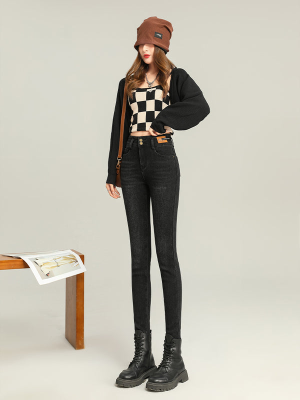 Jeans Térmicos Ajustados para Mujer con Forro Polar