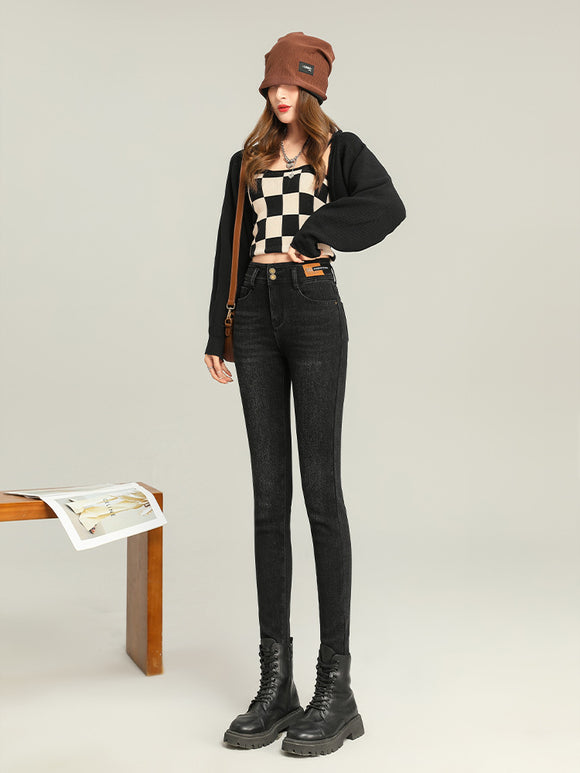 Jeans Térmicos Ajustados para Mujer con Forro Polar