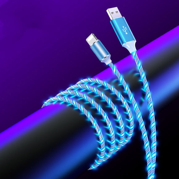 Cable de Carga y Datos Luminoso 3 en 1