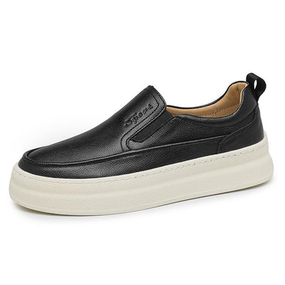 Zapatos Casuales de Cuero para Hombre con Plataforma y Diseño Slip-on - Image 5