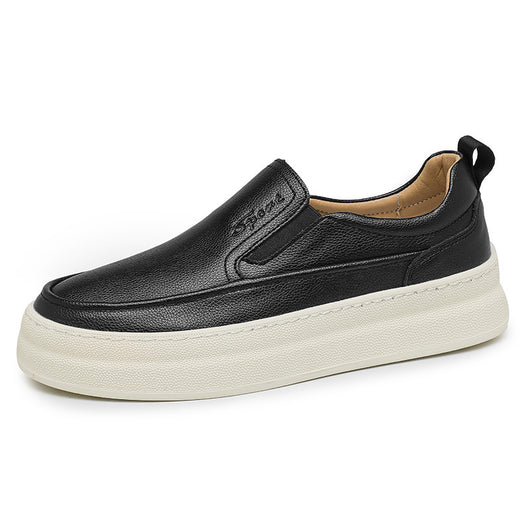 Zapatos Casuales de Cuero para Hombre con Plataforma y Diseño Slip-on - Image 5