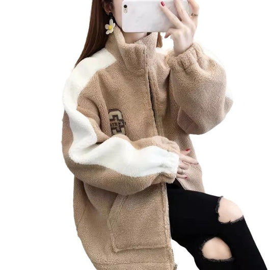 Abrigo Cardigan de Terciopelo Acolchado al Estilo Coreano para Mujer - Image 5