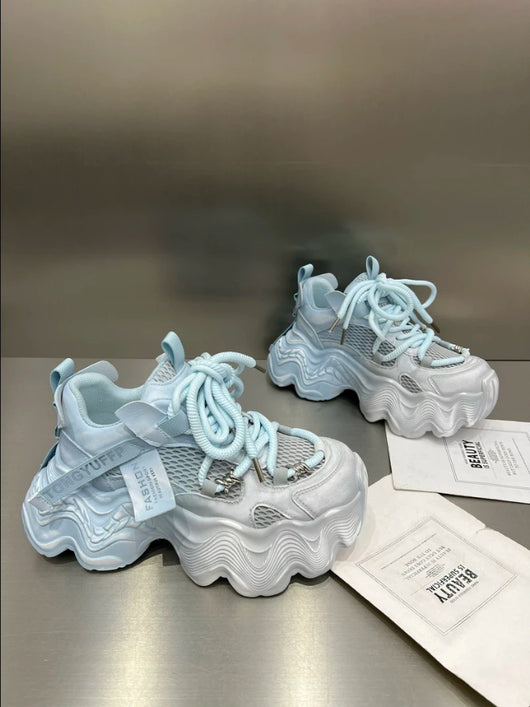 Tenis Casual para Mujer con Suela Gruesa y Malla Transpirable - Image 3