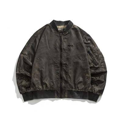 Chaqueta de Béisbol Vintage Desgastada para Hombre - Image 23