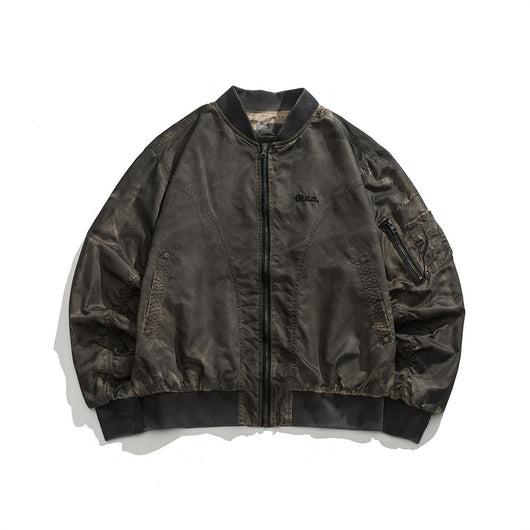 Chaqueta de Béisbol Vintage Desgastada para Hombre - Image 23