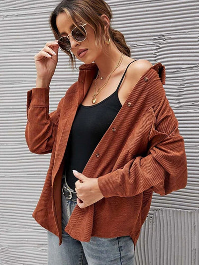 Chaqueta Camisera de Pana Otoño para Mujer - Image 7