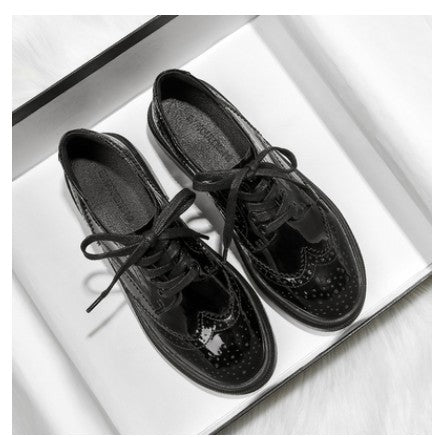 Zapatos de Cuero Charol Estilo Británico con Suela Gruesa para Mujer - Image 2
