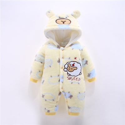 Enterizo Térmico Acolchado para Bebé - Pijama Grueso Invierno con Diseño Animal - Image 3