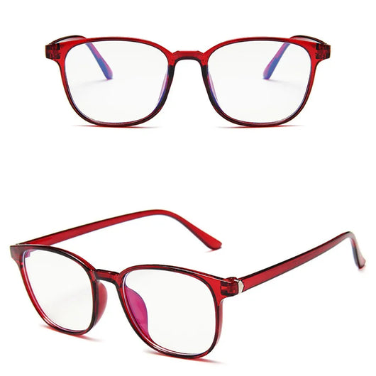 Vintage tortoiseshell anti-blue light flat glasses with a full-frame design, suitable for unisex wear. - Image 21