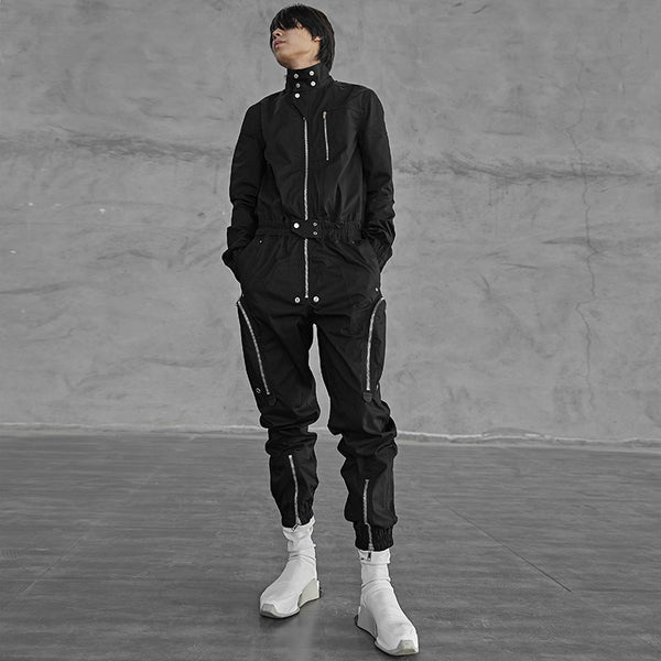 Jumpsuit Cargo Holgado de Algodón para Hombre Dark Man