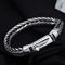 Pulsera Tejida en Plata S925 Estilo Quilla para Hombre