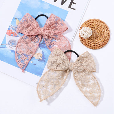 Hebilla Floral para Cabello con Encaje Bordado y Moño Elegante - Image 18