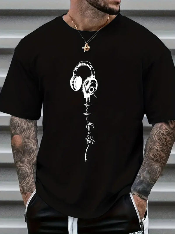 Playera Clásica para Hombre con Diseño Estampado de Manga Corta - Image 7