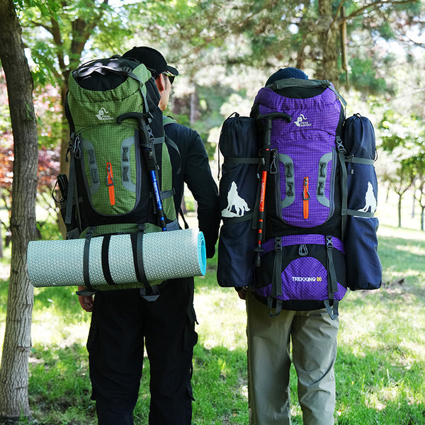 Mochila de Senderismo Estampada para Hombre - Diseño Minimalista