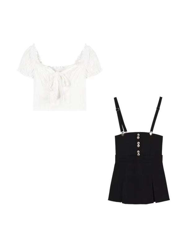 Conjunto Falda con Tirantes y Blusa Estival Dulce - Image 4