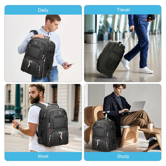 Mochila de Viaje Swicky con Gran Capacidad - Ideal para Equipaje de Mano - Image 13