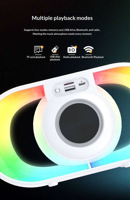 Lámpara Ambiental Portátil RGB con Parlante Bluetooth para Camping - Image 8