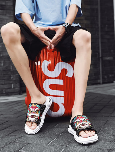 Sandalias y Pantuflas Deportivas para Hombre con Suela Gruesa - Image 15