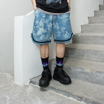Shorts de Mezclilla Desteñida para Hombre - Image 8