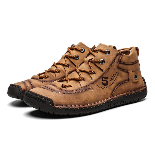 Botas Martin Bajas Cosidas a Mano - Estilo Outdoor Casual para Hombre - Image 5