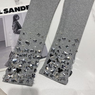 Leggings Deportivos Ajustados con Strass Brillante y Cintura Elástica - Image 13