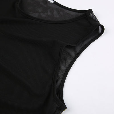Top Maxi de Tul Negro con Volantes - Image 17