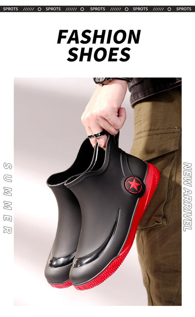 Botas Cortas Impermeables para Hombre - Diseño Moderno, Suela Antideslizante - Image 15