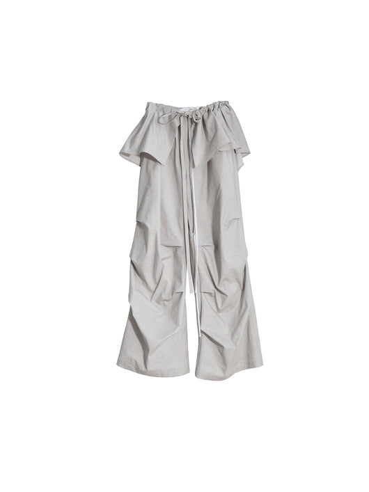 Pantalón Falda Dos Piezas Desmontable con Volante, Algodón Teñido Efecto Vintage - Image 11