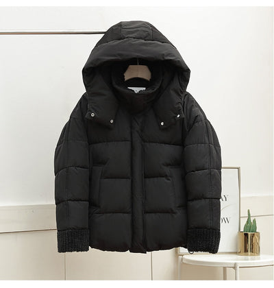 Chaqueta Acolchada Suelta con Capucha en Algodón - Image 17
