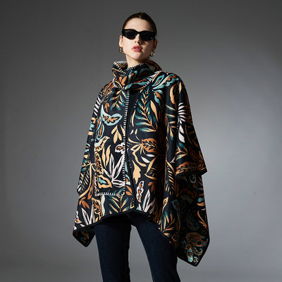 Bufanda Chal Doble Cara con Estampado Paisley para Traje