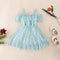 Vestido Princesa Niña con Tirantes Florales - Colección Verano