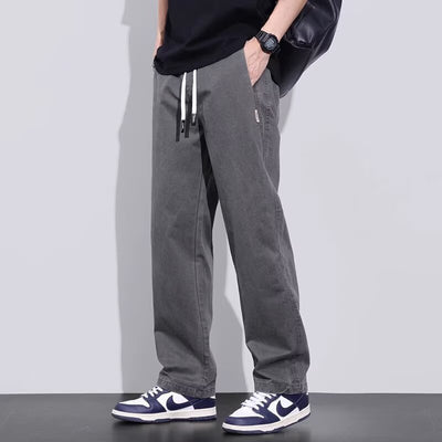 Pantalones de Trabajo Vintage Holgados para Hombre - Estilo Casual Americano - Image 15