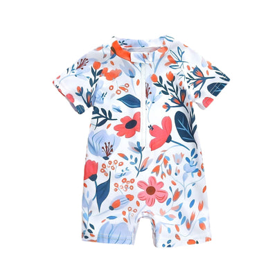 Traje de Baño Estampado Flores para Niña - Image 5