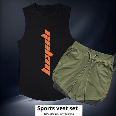 Conjunto Deportivo para Hombre - Chaleco y Shorts para Correr y Entrenamiento - Image 30