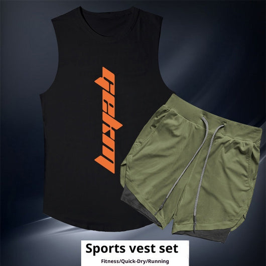 Conjunto Deportivo para Hombre - Chaleco y Shorts para Correr y Entrenamiento - Image 30