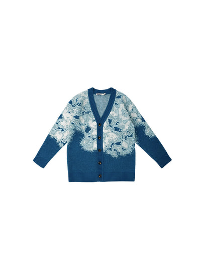 Chaqueta de Punto Suelta de Manga Larga para Hombre - Image 7