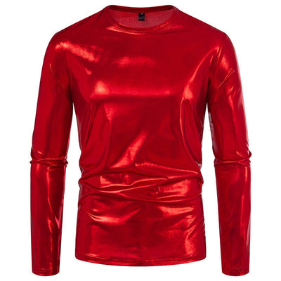 Camiseta de Manga Larga Brillante para Hombre - Base Layer de Moda - Image 13