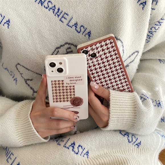 Funda para Celular Cuadros Ingleses con Firma Grabada