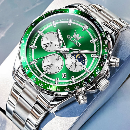 Reloj Deportivo Multifunción para Hombre con Banda de Acero Inoxidable - Image 5