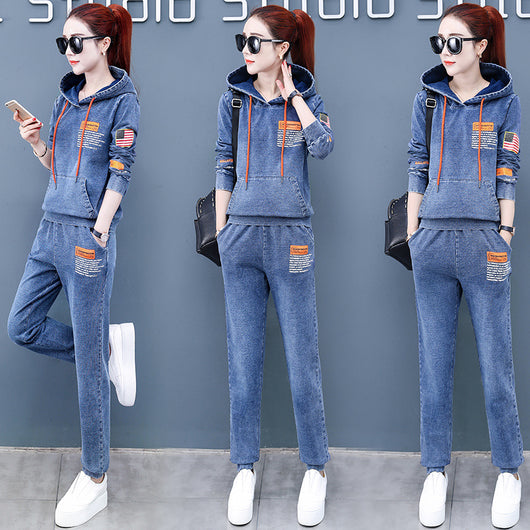 Conjunto Deportivo Coreano de Dos Piezas con Sudadera de Manga Larga - Image 9