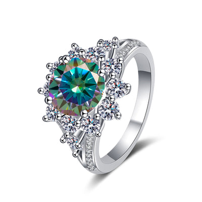 Anillo de Plata 925 con Moissanita de 3 Quilates - Lujo Asequible para Mujer - Image 12