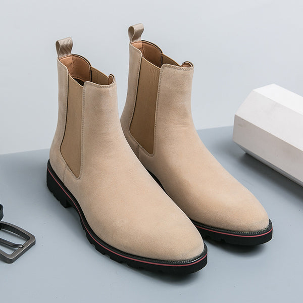 Botas Cargo Tobilleras de Cuero para Hombre - Estilo Casual Versátil
