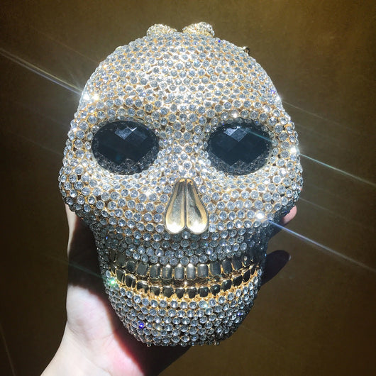 Organizador de Cena con Diseño de Calavera de Diamante para Mujer - Image 16