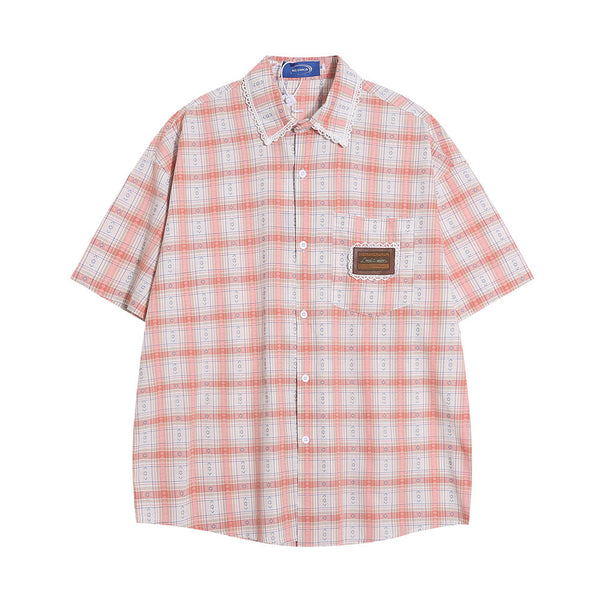 Camisa a Cuadros Manga Corta Unisex