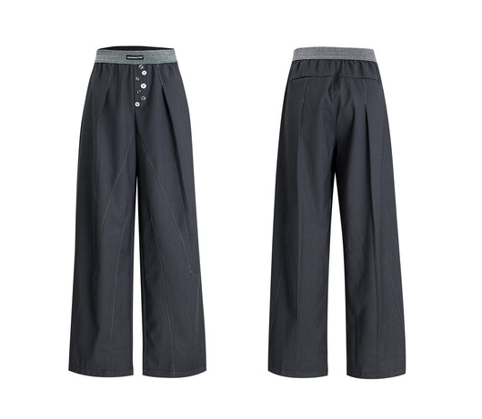 Pantalón Casual Relajado con Diseño de Botones Abiertos - Image 10