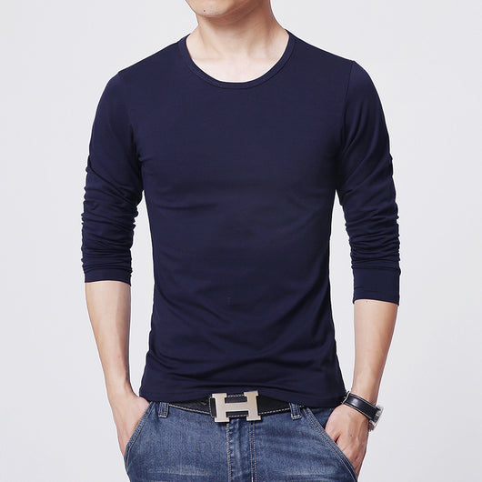 Camisa Base de Color Sólido para Hombre Joven - Image 11