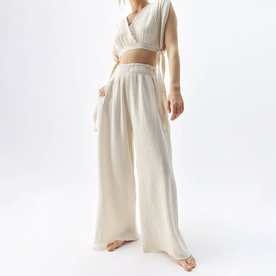 Pantalones Casuales Doble Gasa para Mujer - Comodidad Máxima - Image 8