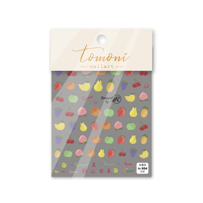 Calcomanías de Uñas 5D con Adhesivo Japonés - Frutas y Flores Coloridas - Image 4